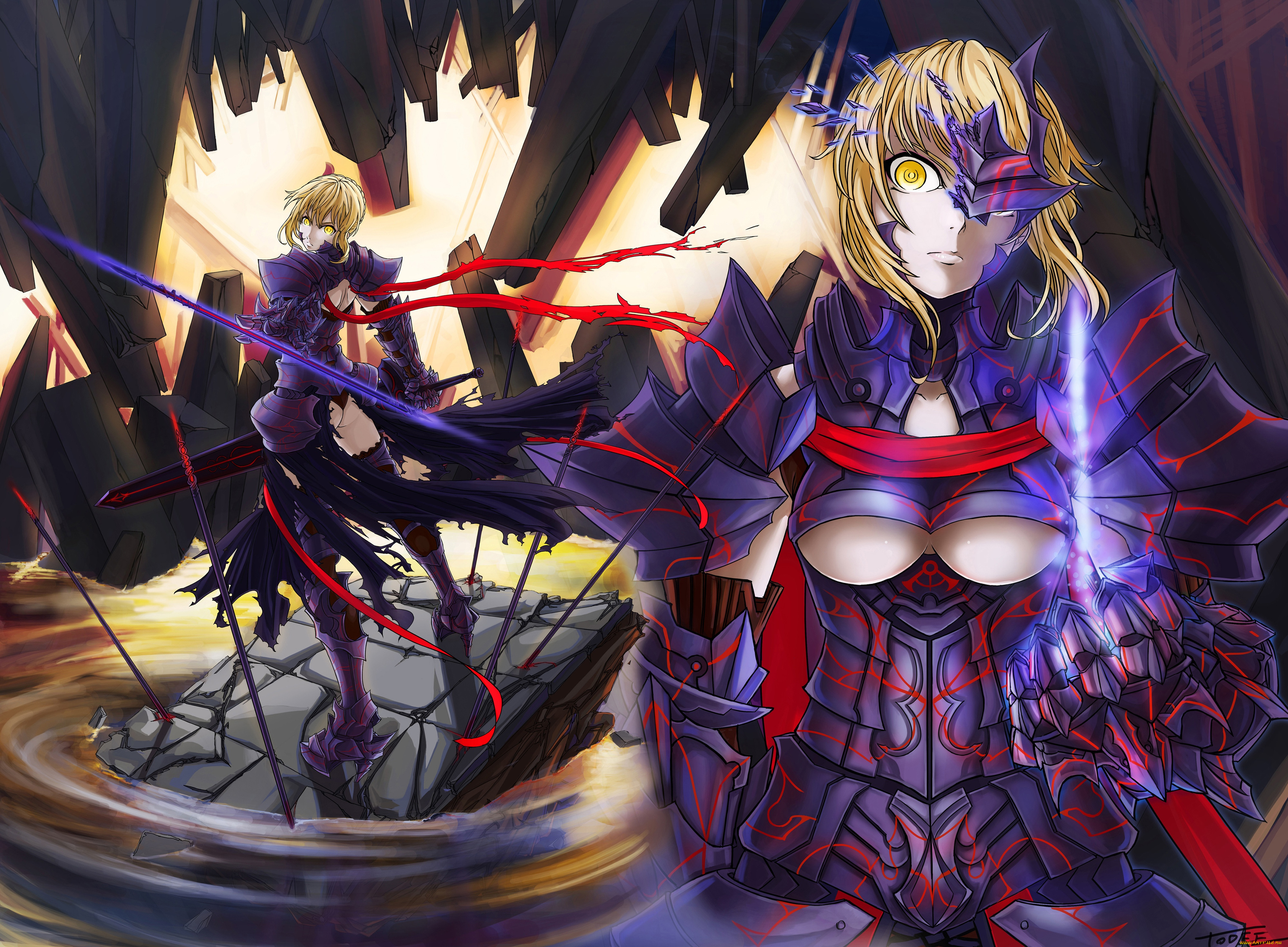 saber, , fate, stay, night